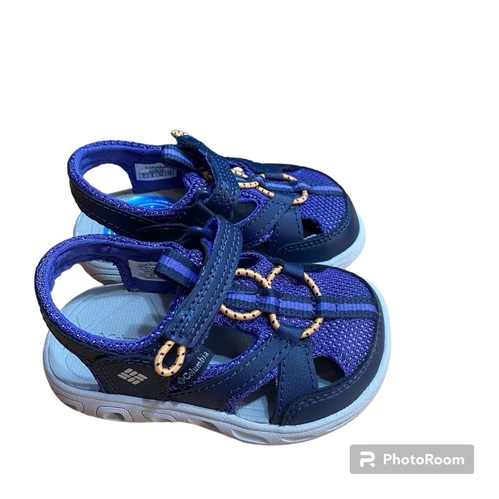 Columbia Toddler Techsun Sandals NEW Wave Sz 7 Blue Kids Boys Shoes